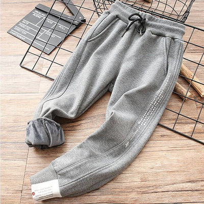 Pantalones de Buzo Deportivos Niños - Algodón Polar para Otoño e Invierno