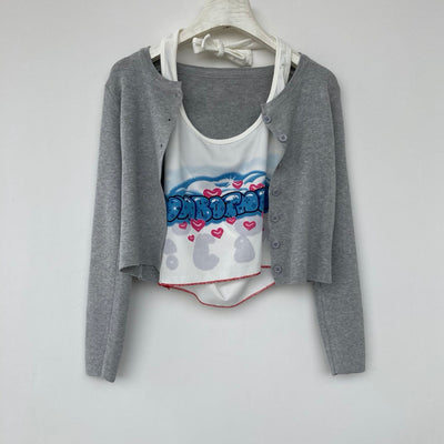 Cardigan Holgado Estilo Universitario para Mujer - Image 76