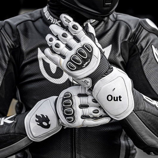 Guantes de Motociclismo en Fibra de Carbono para Pista