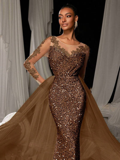Vestido de Fiesta con Encaje para Mujer - Elegancia Nocturna - Image 17