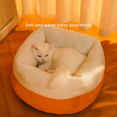 Cama Circular Lavable para Gatos y Perros - Nido Acogedor Antiestrés - Image 13