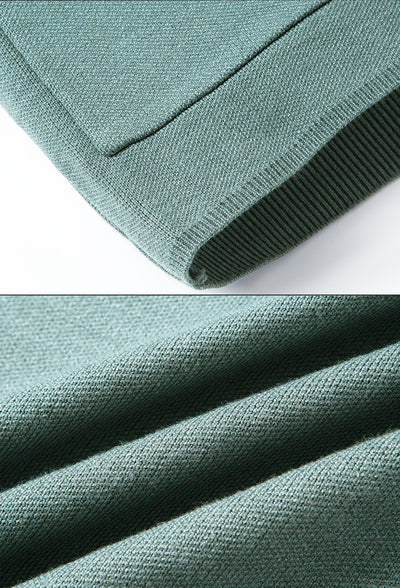 Suéter Abrigo Hombre Invierno Tejido Grueso Jacquard Manga Larga - Image 24