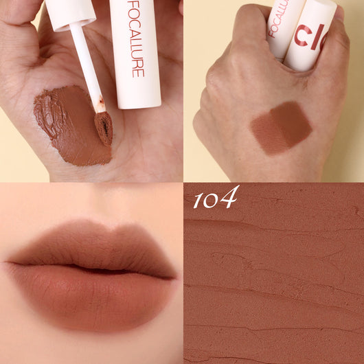 Gloss Labial Mate Aterciopelado a Prueba de Agua - Acabado Heroína Larga Duración - Image 6