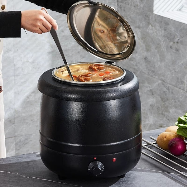 Olla Térmica Eléctrica para Sopas y Caldos con Aislamiento en Acero Inoxidable