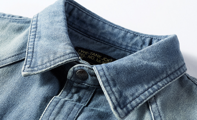 Camisa Denim Slim Fit de Manga Larga para Hombre - Image 11