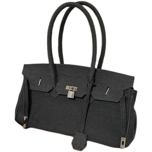Bolsa Vintage de Tela Denim - Estilo Casual Desenfadado - Image 9