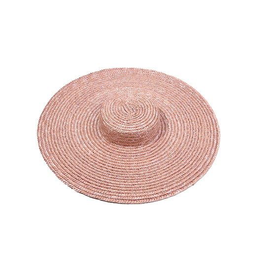 Sombrero de Paja con Ala Ancha y Cinta Decorativa para Playa - Image 8