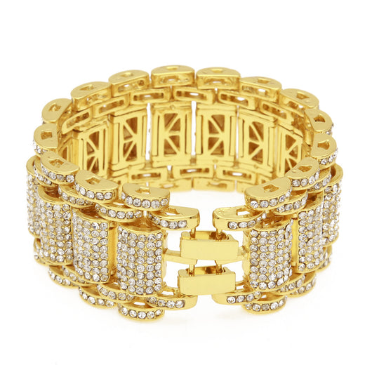 Pulsera de Eslabones con Diamantes Hip-hop Urbano para Hombre - Image 3