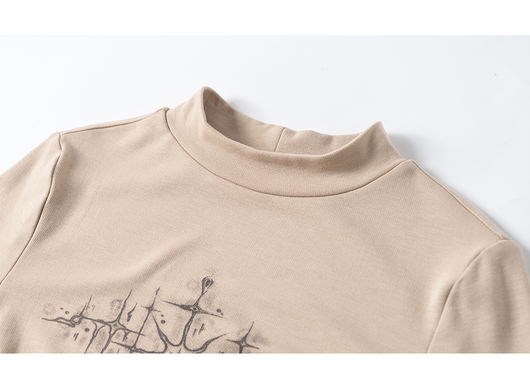 Blusa Retro Picante para Chica - Estilo Vintage Camel - Image 10