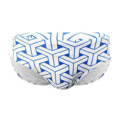 Bóxer de Baño Hombre Estampado Geométrico Triangular - Image 5