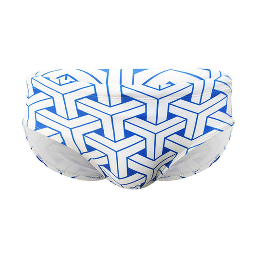 Bóxer de Baño Hombre Estampado Geométrico Triangular - Image 5