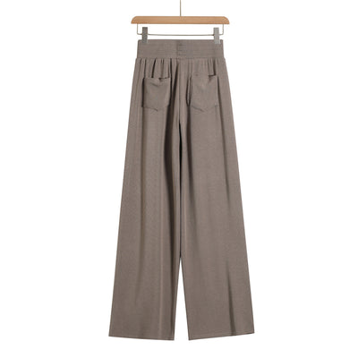 Conjunto de Pantalón Recto y Blusa Manga Larga Color Sólido - Image 9