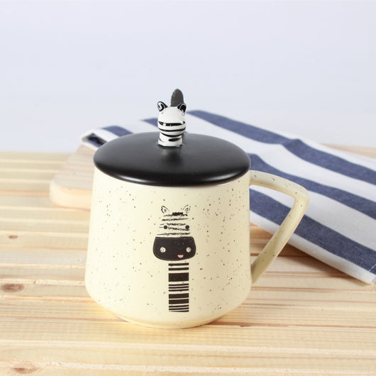 Taza de Cerámica Artesanal con Jirafa Kawaii Dibujada a Mano - Image 9