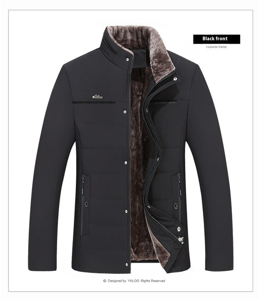 Abrigo Acolchado de Algodón para Papá - Chaqueta Cálida Otoño Invierno - Image 17