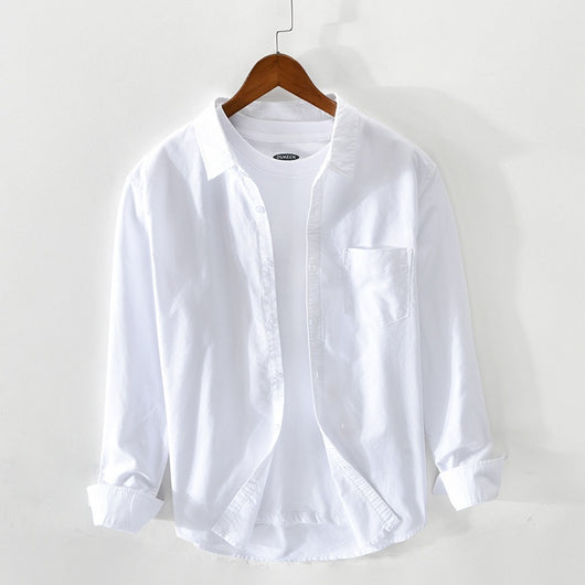 Camisa Hombre Manga Larga Oxford Transpirable Corte Suelto Artesanal - Image 4