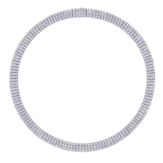 Pulsera de Plata S925 con Moissanita de Lujo - Joyería Light Luxury Plateada en Platino