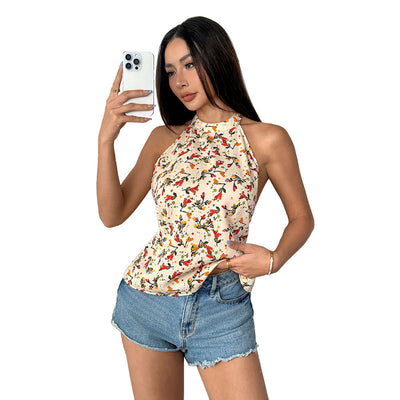 Top Halter Floral Estival con Espalda Descubierta - Image 5