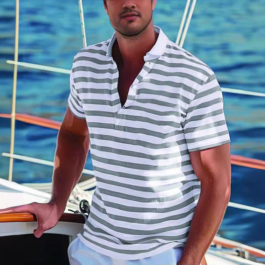 Polo Casual de Rayas para Hombre - Cómodo y Versátil