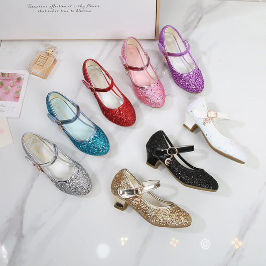Zapatos de Danza Princesa con Lentejuelas Estilo Coreano para Niñas - Image 8