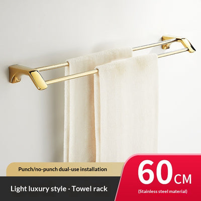 Repisa de Baño Estilo Francés Dorada Premium sin Taladro - Image 7