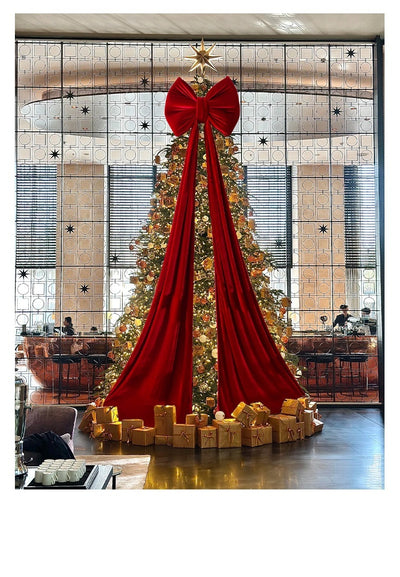 Moño Navideño de Terciopelo Tamaño Grande - Image 44