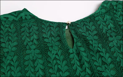 Vestido Ejecutivo de Manga Larga con Cuello Redondo - Image 10