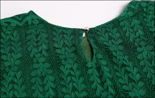 Vestido Ejecutivo de Manga Larga con Cuello Redondo - Image 10