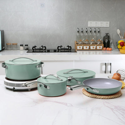 Set de Cocina Premium: Wok de Cerámica y Aluminio + Olla para Leche - Regalo Ideal - Image 6