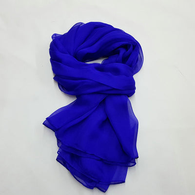 Pañuelo de Seda Elegante Liso para Mujer - Todas las Estaciones - Image 5
