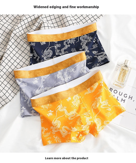 Calzoncillos Dominantes con Patrón de Dragón para Hombre - Algodón Puro - Image 15
