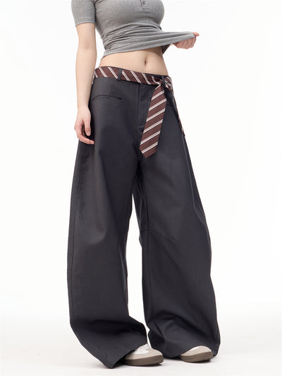 Pantalones Casuales Mujer Diseño Retro Americano con Detalle de Lazo - Image 9