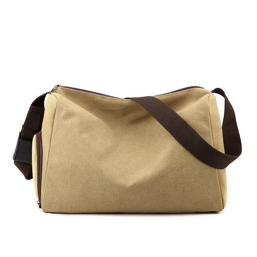 Bolsa Deportiva Retro Canvas de Gran Capacidad con Correa Cruzada - Image 8