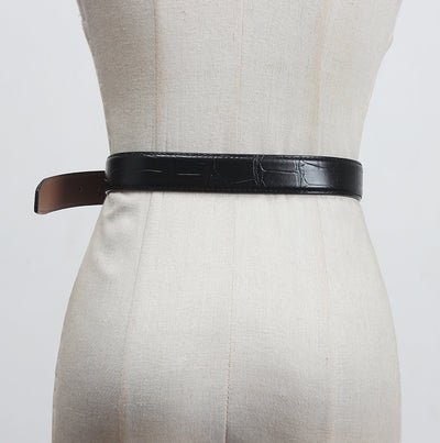 Cinturón de Cuero Genuino para Mujer - Diseño Minimalista y Versátil - Image 18