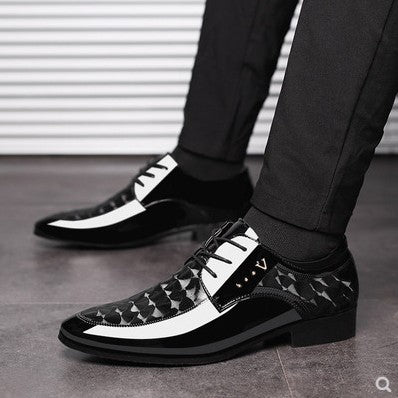 Zapatos de Cuero Brillante con Punta Afilada - Image 12