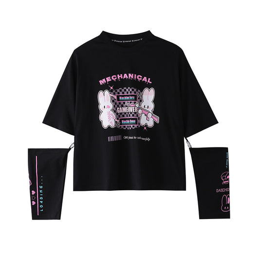 Playera Harajuku de Manga Corta para Mujer - Estilo Verano - Image 9