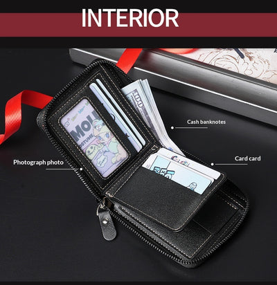 Billetera Vintage Bifold para Hombre - Estilo Europeo y Americano - Image 20