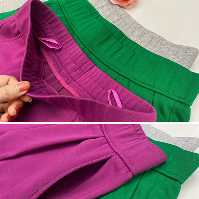 Shorts Deportivos Talle Grande Cintura Alta Pierna Ancha para Verano - Image 7