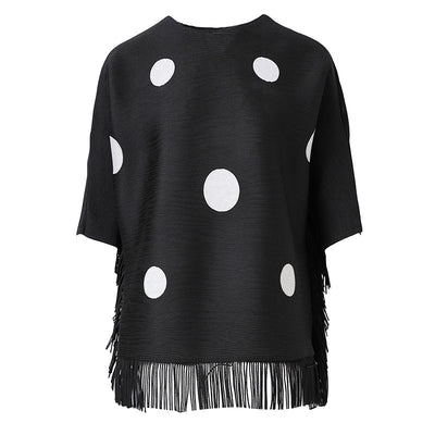 Blusa Corta con Borlas para Tallas Grandes - Diseño Moderno y Cómodo - Image 2