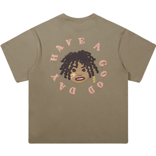 Playera Suelta de Algodón Espumado - Comodidad Casual - Image 7