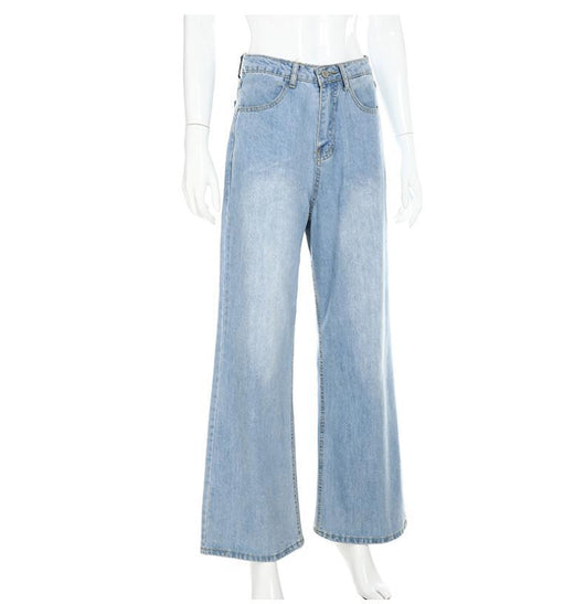 Pantalón Denim Talle Alto Pierna Recta Ancho - Image 13