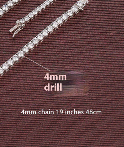 Cadena de Plata Esterlina con Garra Cuádruple Estilo Hip Hop para Hombre - Image 18