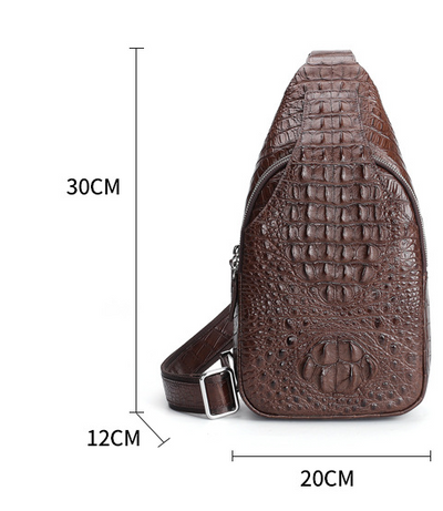 Bolsa de Pecho de Cuero para Hombre - Bandolera Casual - Image 17