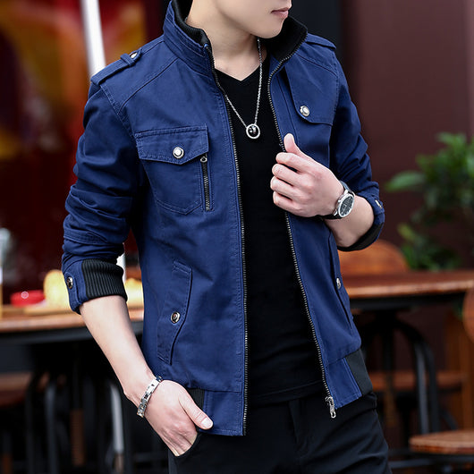 Abrigo Coreano de Algodón para Hombre Talla Grande - Image 7
