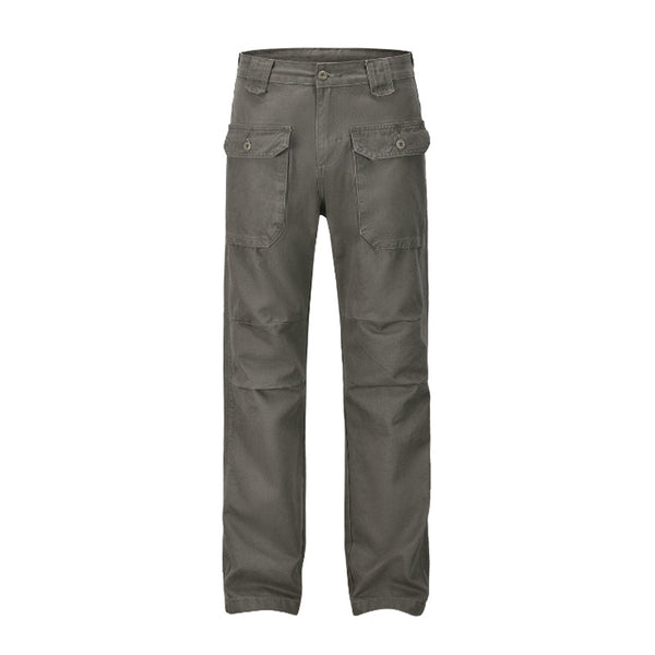 Pantalón Overol Holgado Gris Verdoso para Hombre - Estilo Casual Versátil - Image 5