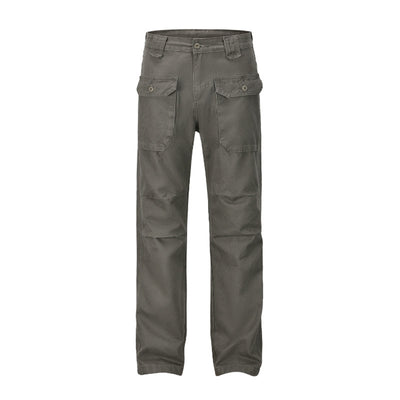 Pantalón Overol Holgado Gris Verdoso para Hombre - Estilo Casual Versátil - Image 5