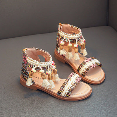 Sandalias Romanas Infantiles Étnicas Retro para Verano - Image 14