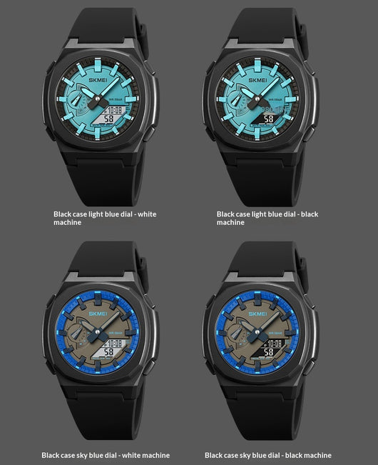 Reloj Deportivo Digital Hombre Cronógrafo Multifunción Resistente al Agua - Image 18