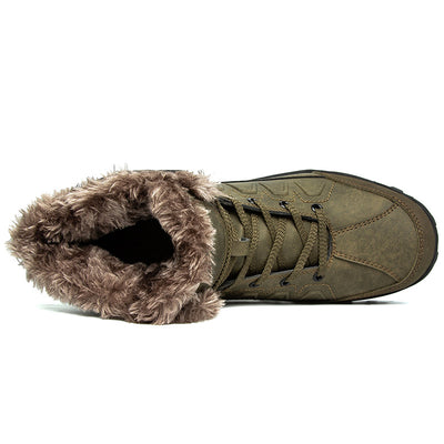 Zapatos Outdoor Altos de Algodón Cálido para Hombre Talla Grande - Image 7