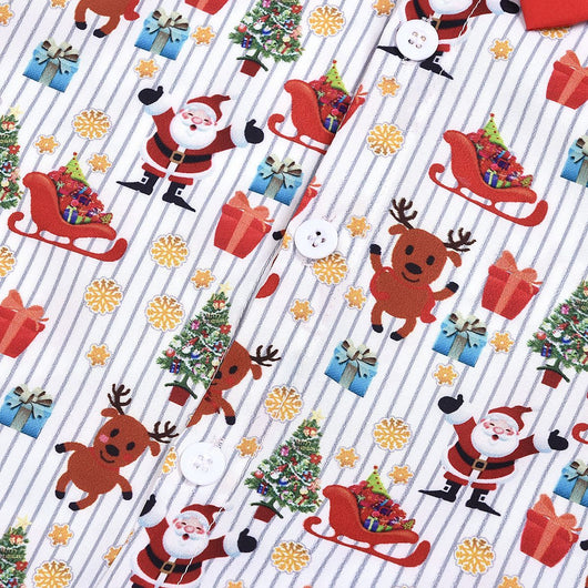 Conjunto de Ropa Navideña para Niño con Estampado de Moño - Image 8