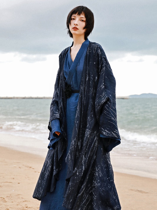 Vestido Cardigan Hanfu Tres Piezas - Elegancia Tradicional Moderna